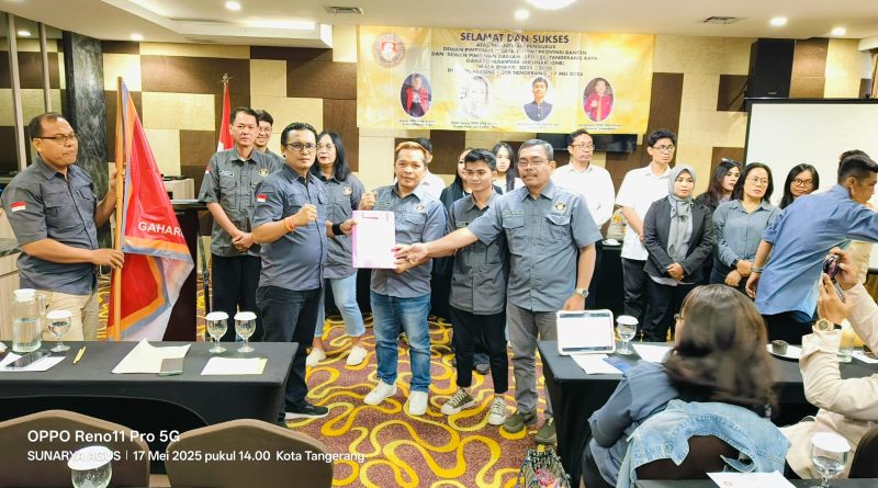 Setelah di Lantik, Erwin Silitonga,S.Sos Resmi Jadi Ketua DPW Banten
